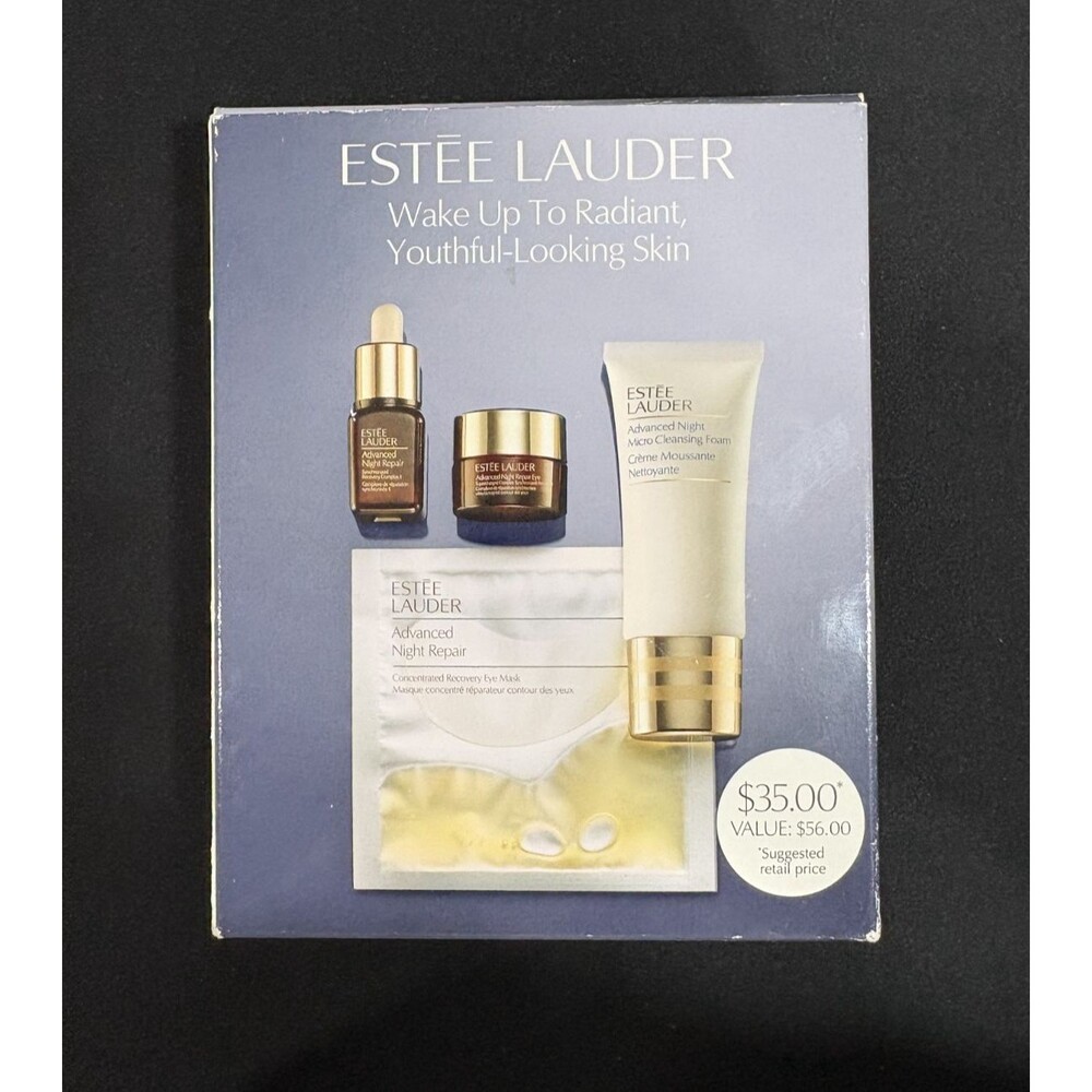 Estee Lauder Wake Up To Radiant Youthful-Looking Skin Repair+Renew 4 Pieces Set